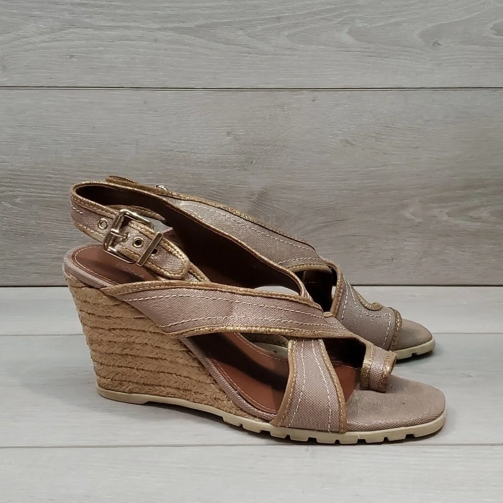 Donald j Pliner Womens Burgos Espadrille Wedge Sandals Shoes sz 9.5M